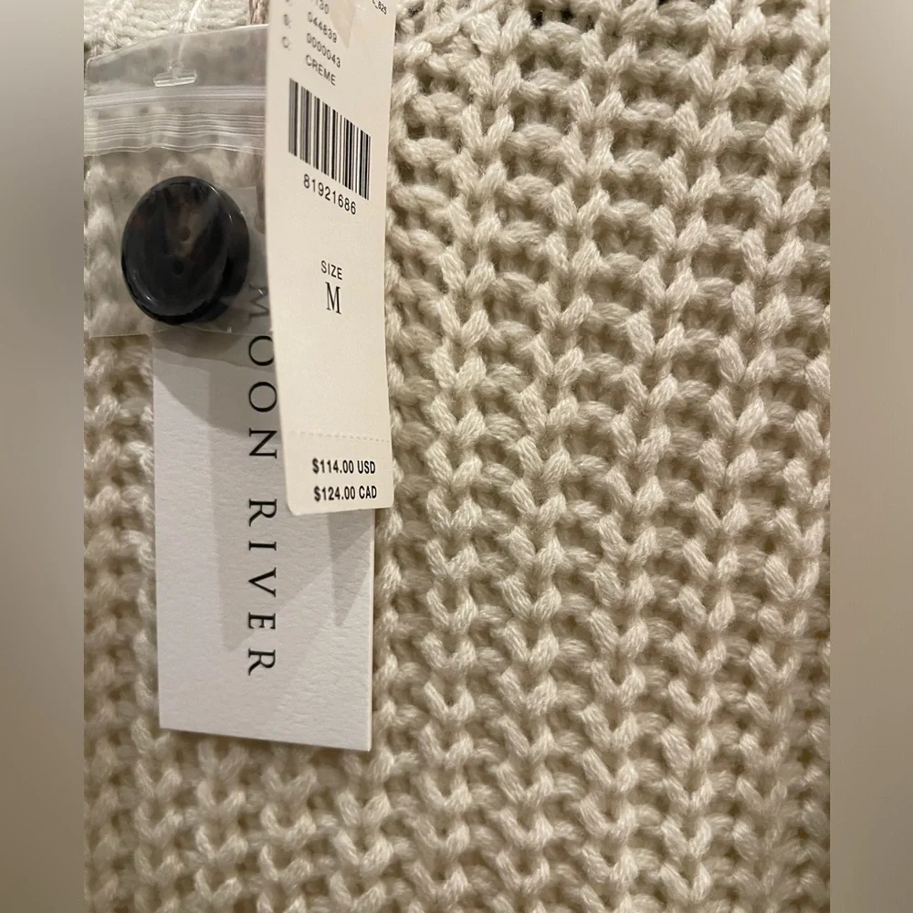 Elegant Anthropologie Cream Knit Sweater Dress - Picture 9 of 11